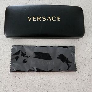 Versace Black and Gold Eyewear Case